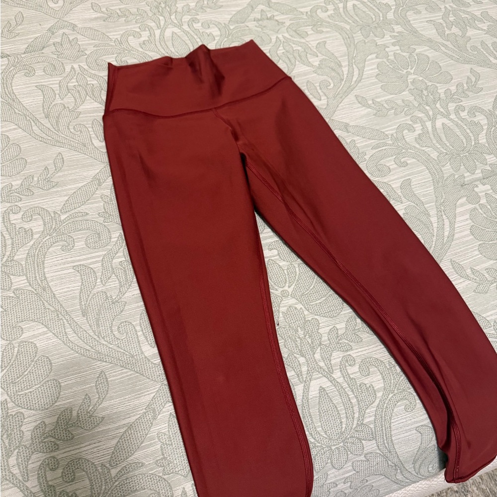 ALO Yoga High-Waisted Maroon Leggings